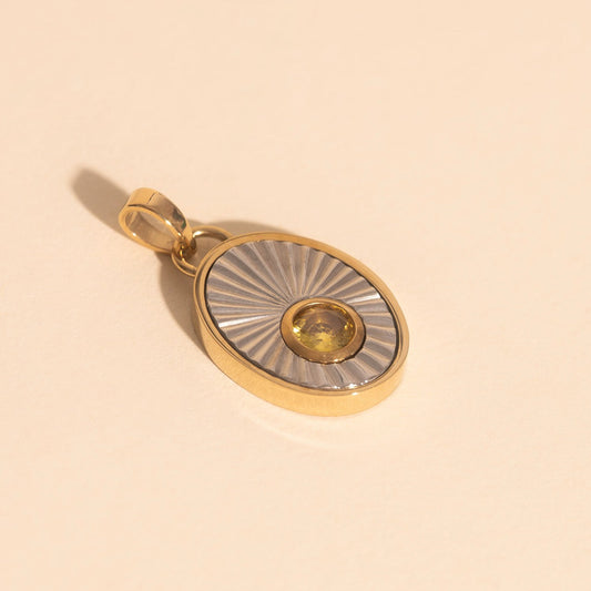 November Birthstone Necklace Charm