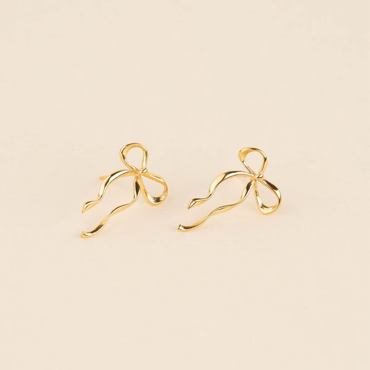 Dainty Bow Stud Earrings