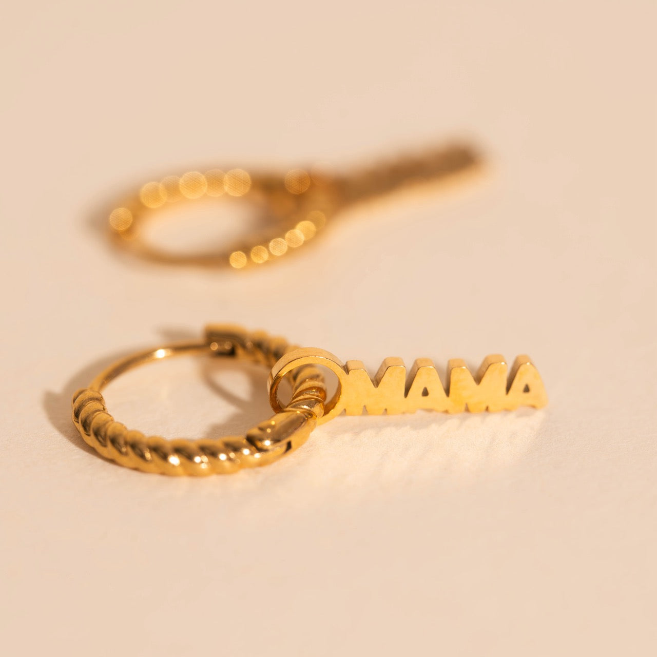 Mama Huggie Hoop Charms