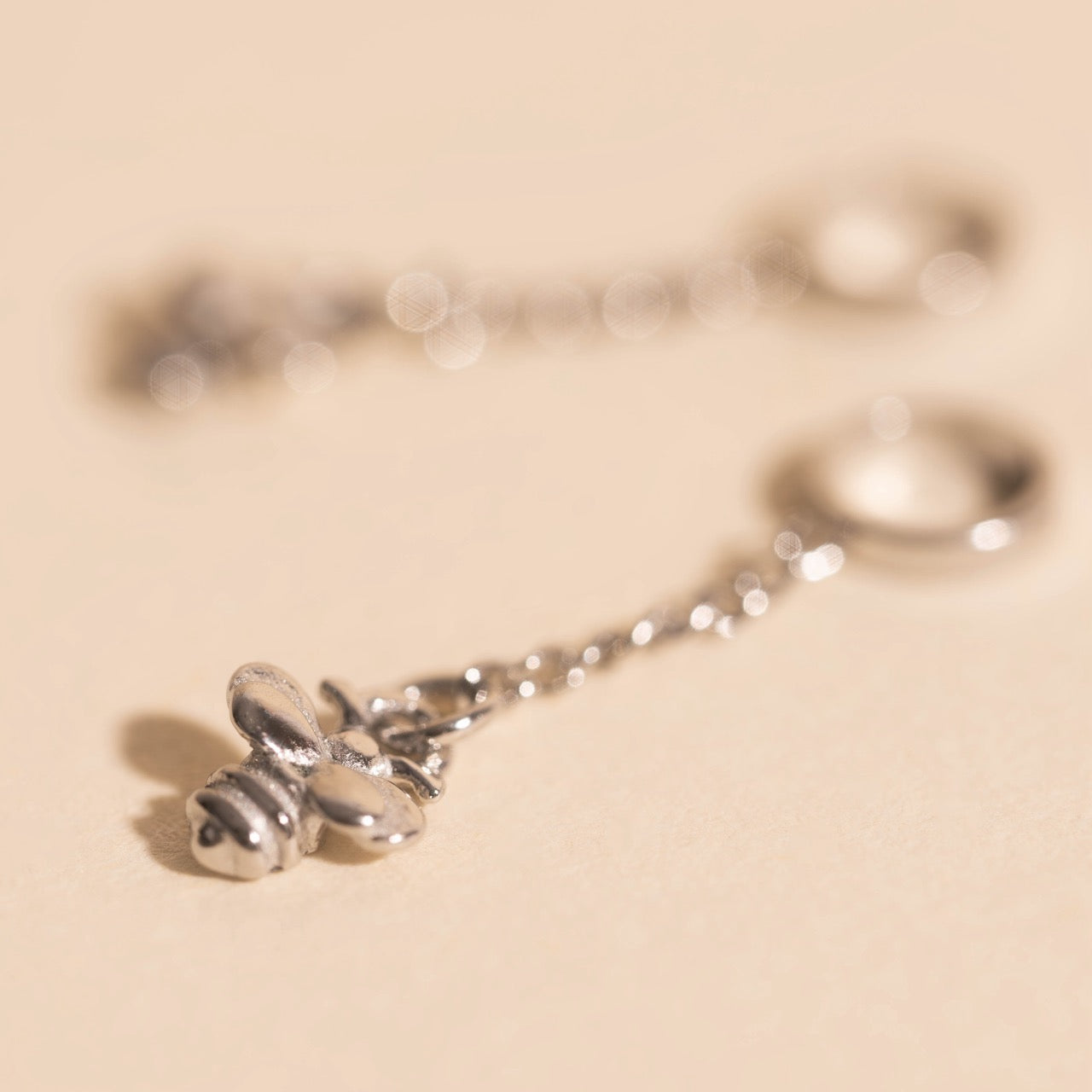 Mini Bumble Bee Huggie Hoop Charms