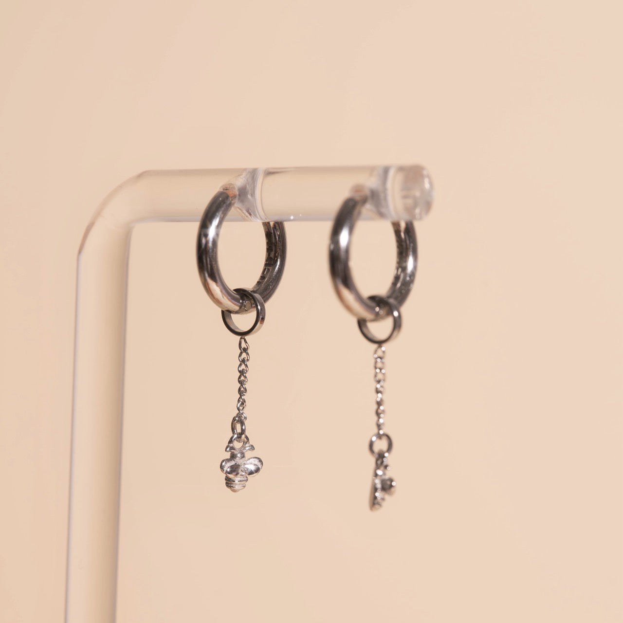 Mini Bumble Bee Huggie Hoop Charms