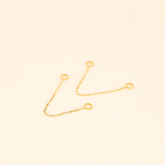 Fine Chain Huggie Hoop Chains