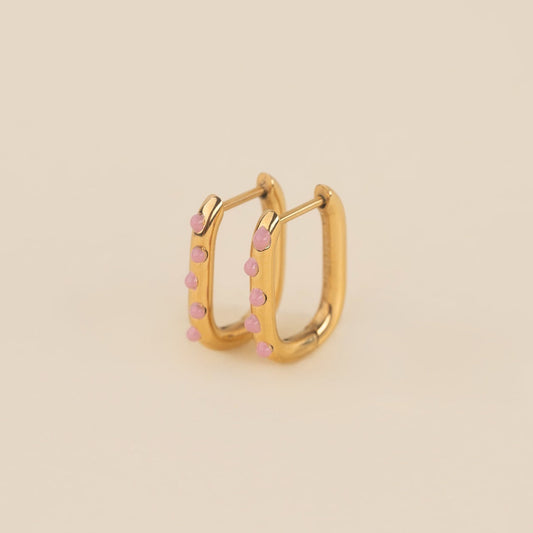 Bumpy Rounded Huggie Hoop Earrings