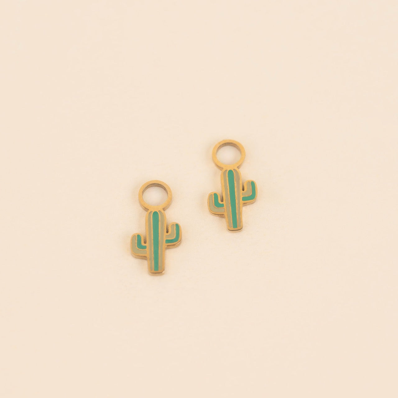 Cactus Huggie Hoop Charms