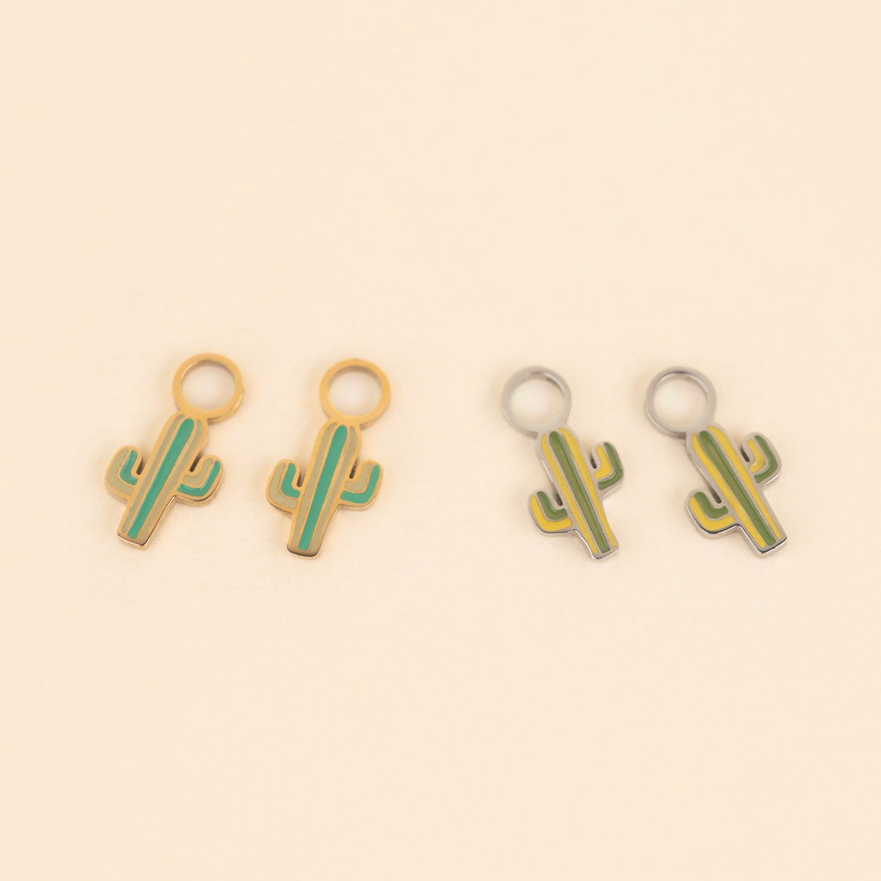 Cactus Huggie Hoop Charms