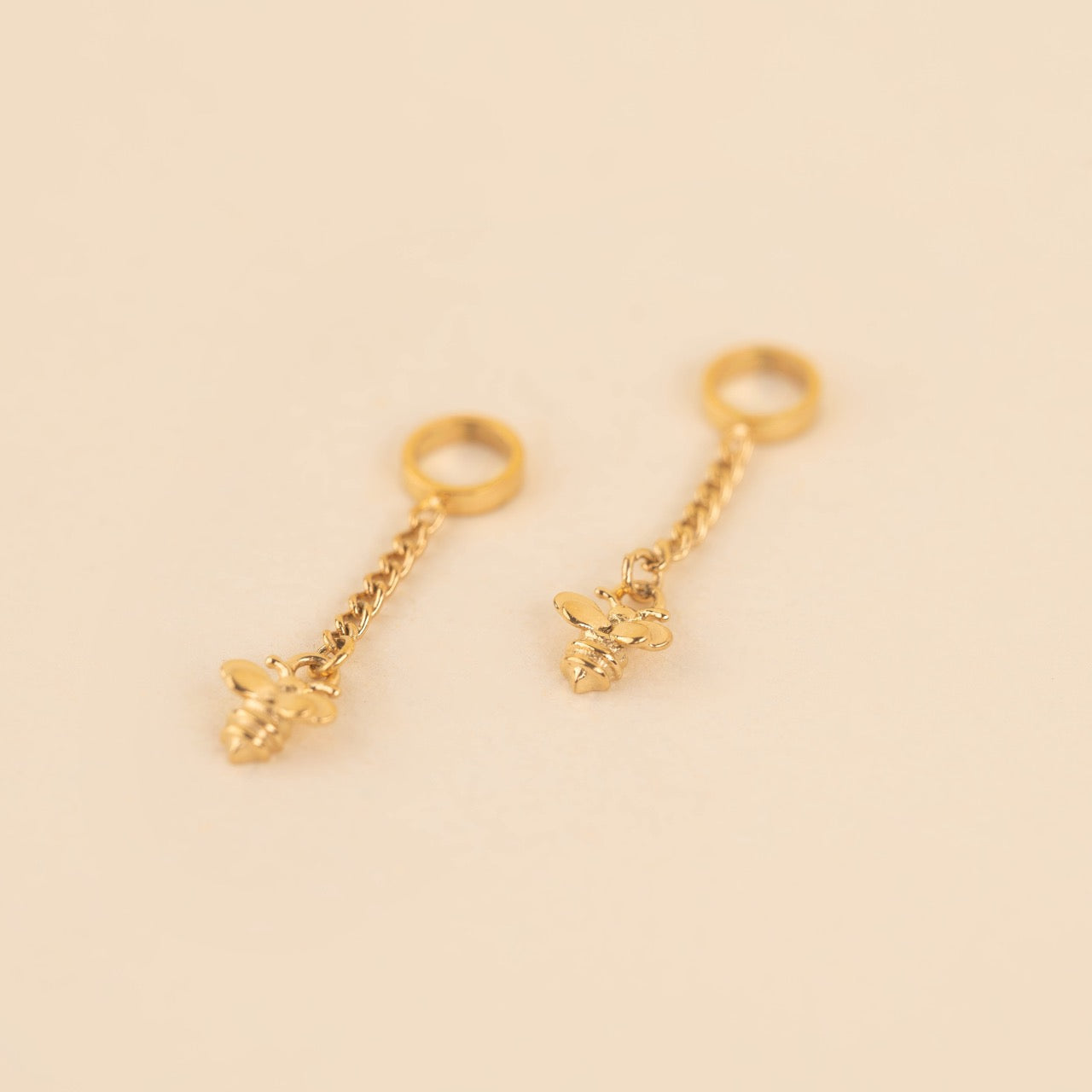 Mini Bumble Bee Huggie Hoop Charms