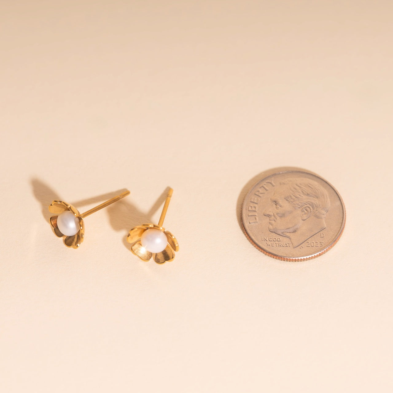 Pearl Flower Studs
