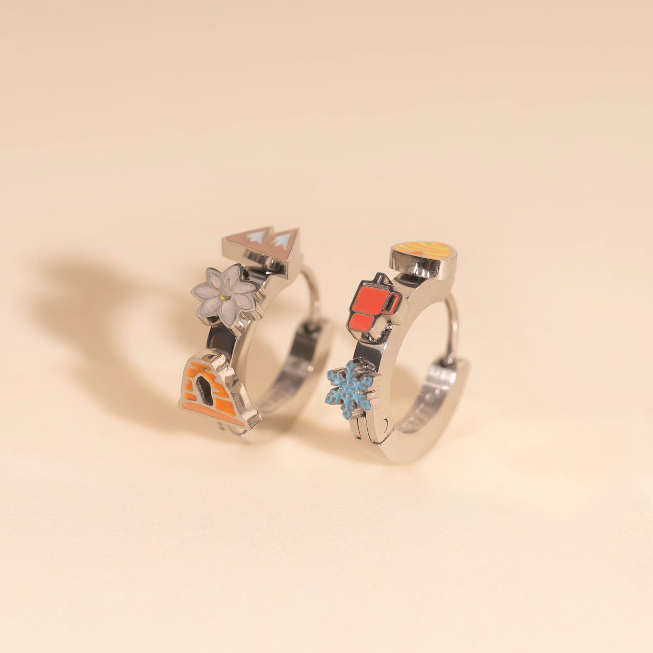 Utah 3D Huggie Hoop Earrings