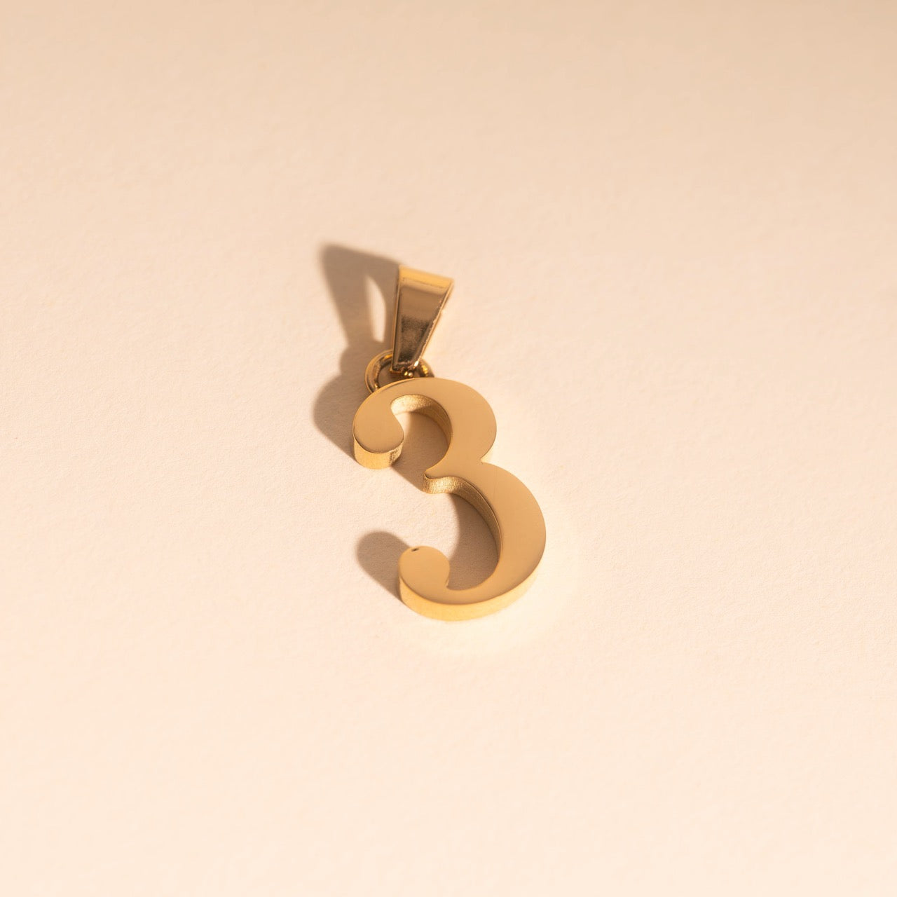 Number Necklace Charm (Single)