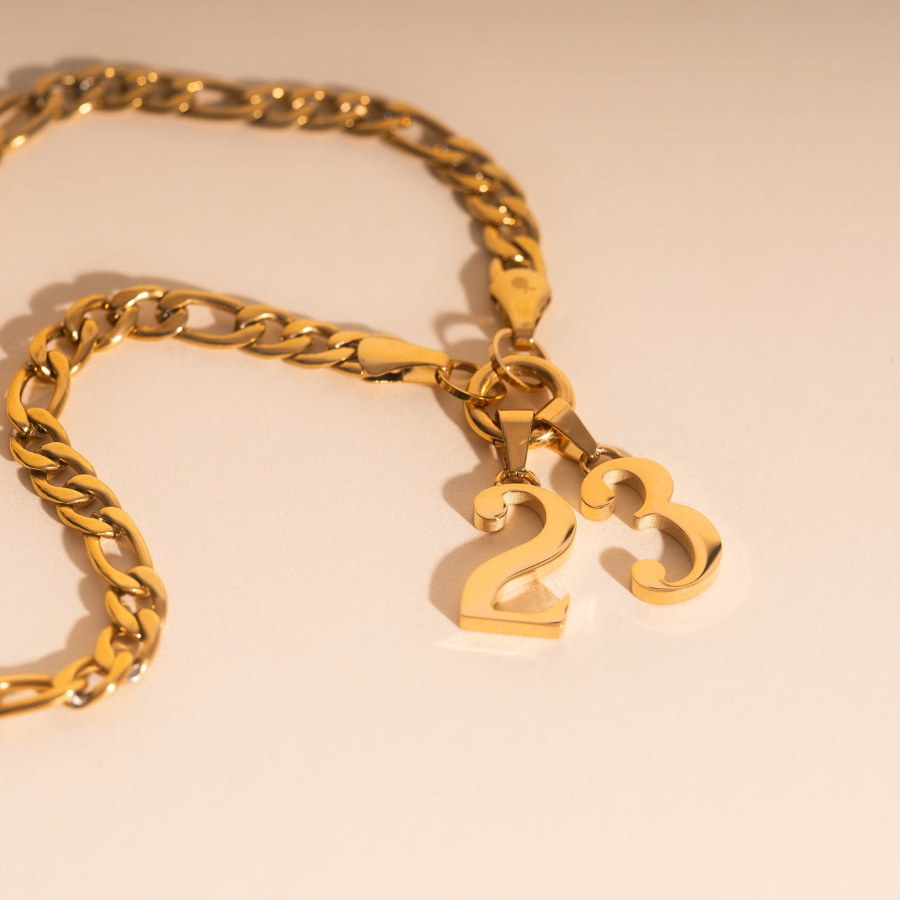 Number Necklace Charm (Single)