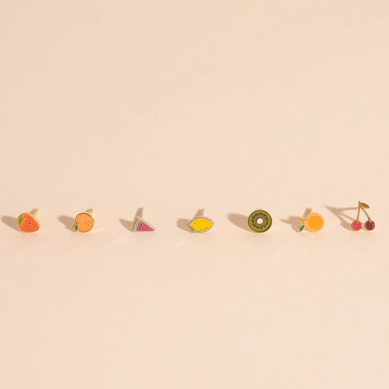 Mini Fruit Stud Earring Stack Pack (7 items)
