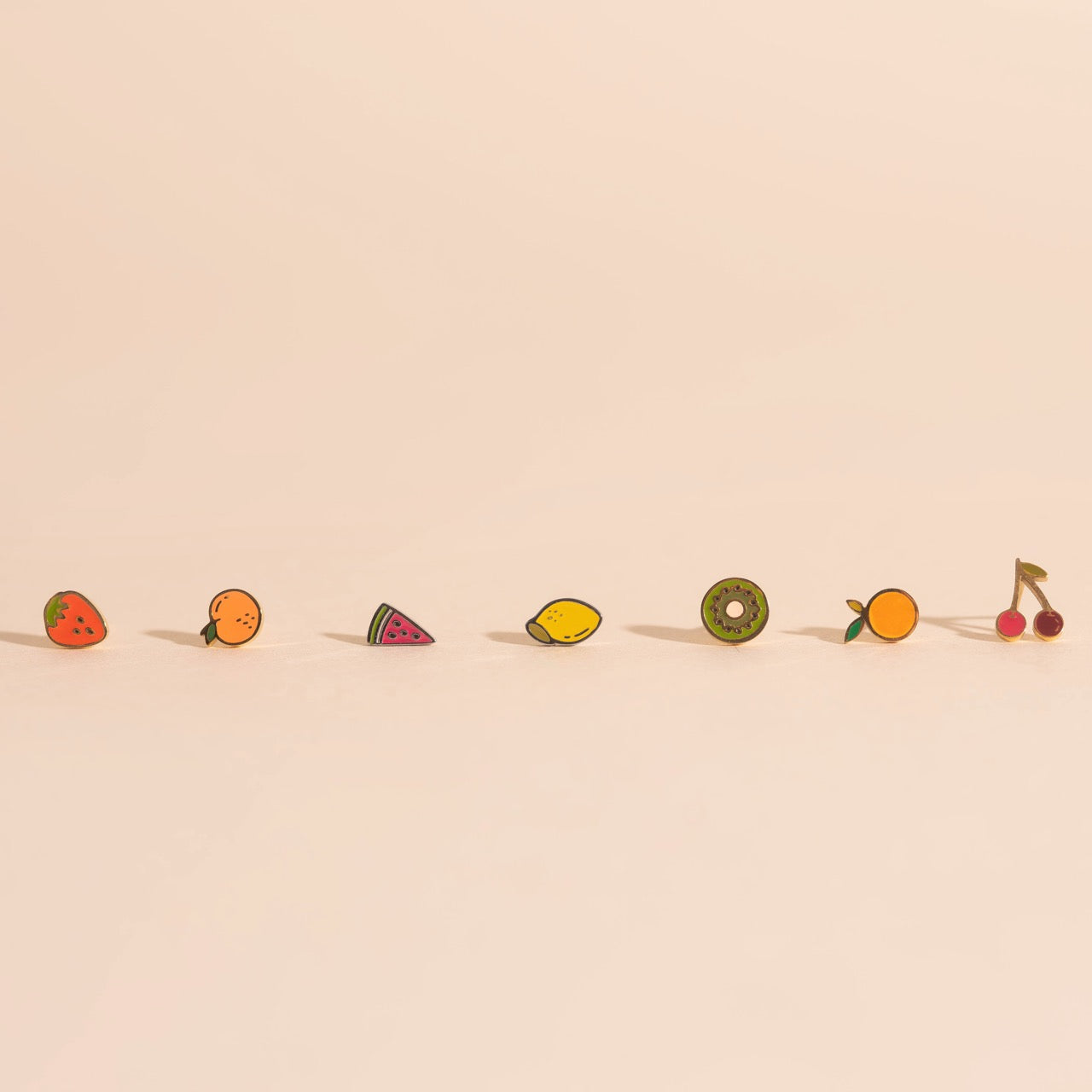 Mini Fruit Stud Earring Stack Pack (7 items)