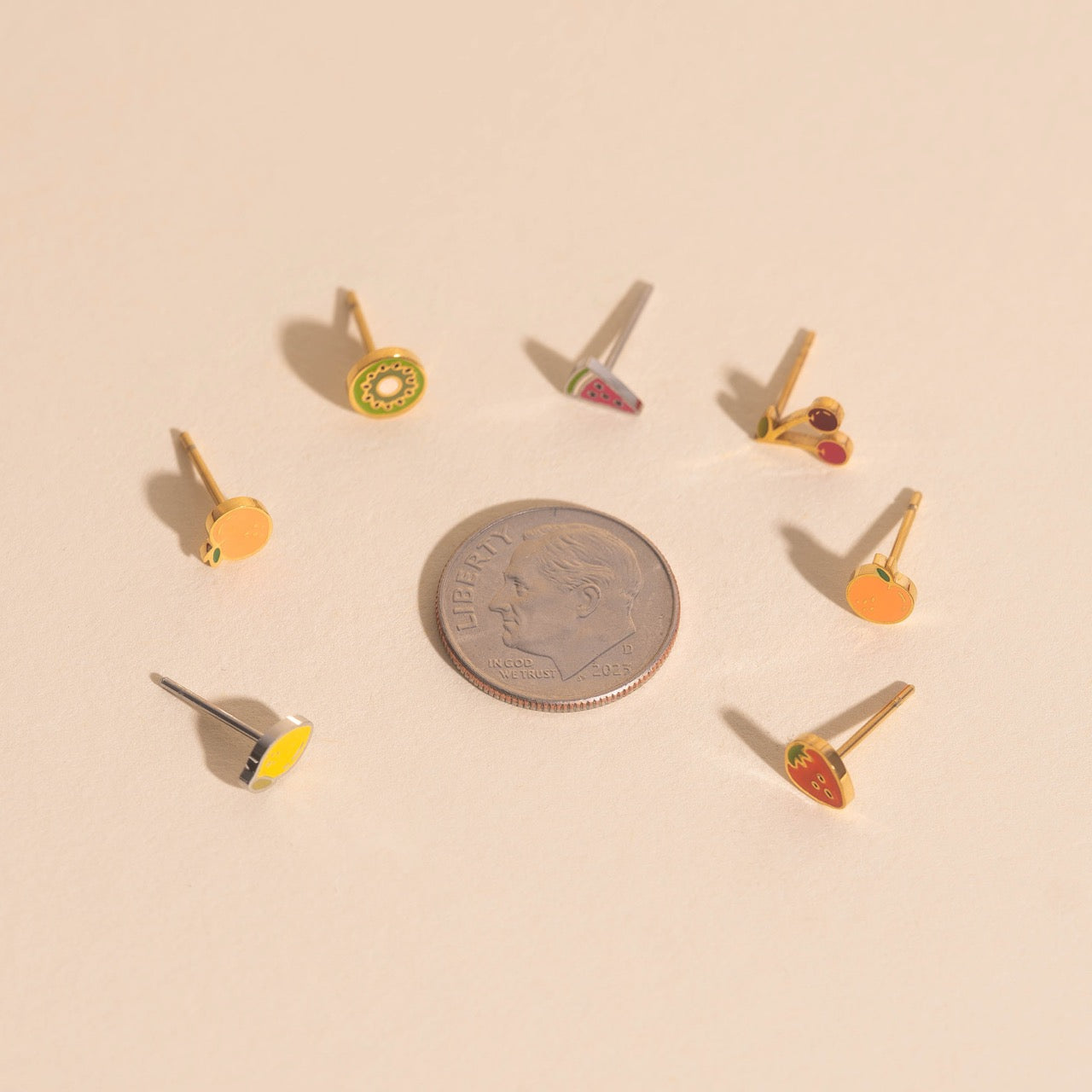 Mini Fruit Stud Earring Stack Pack (7 items)