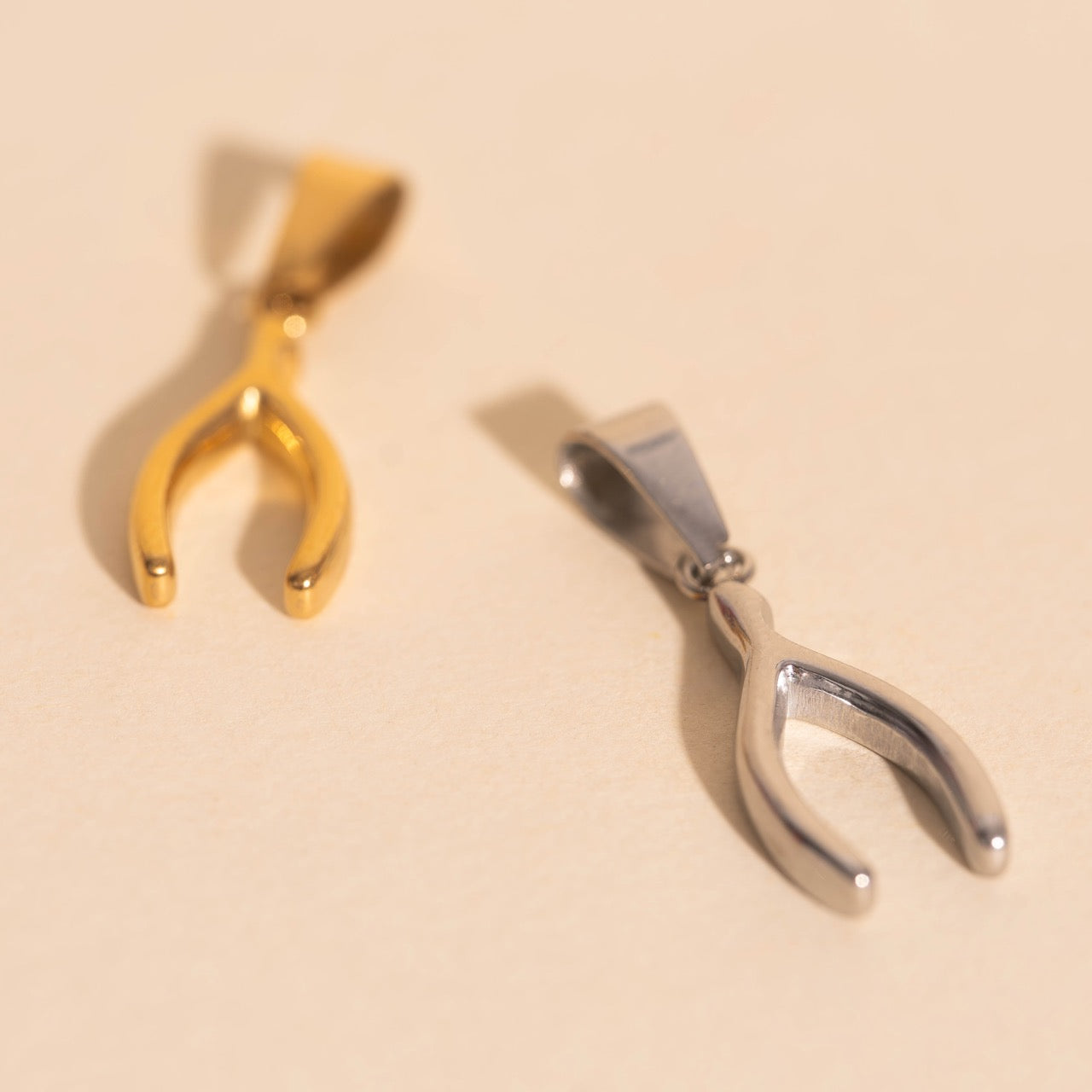 Wishbone Necklace Charm