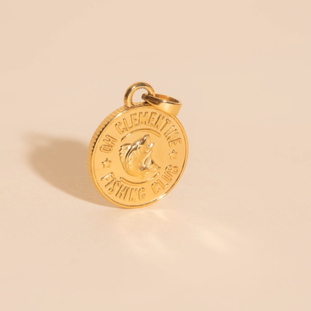 Fishing Club Necklace Charm