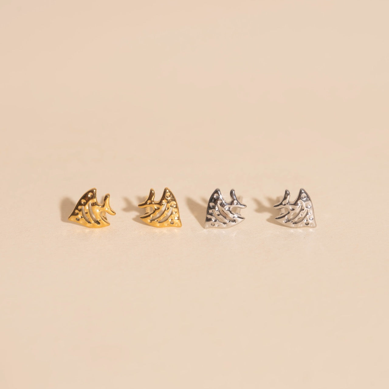 Angel Fish Stud Earrings
