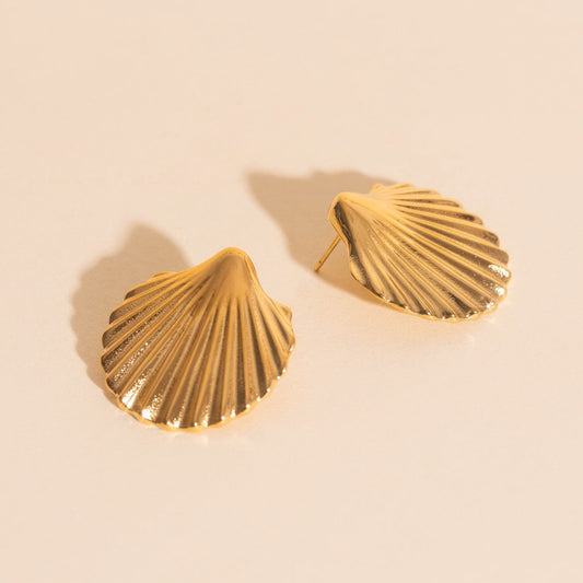 Jumbo Seashell Stud Earrings