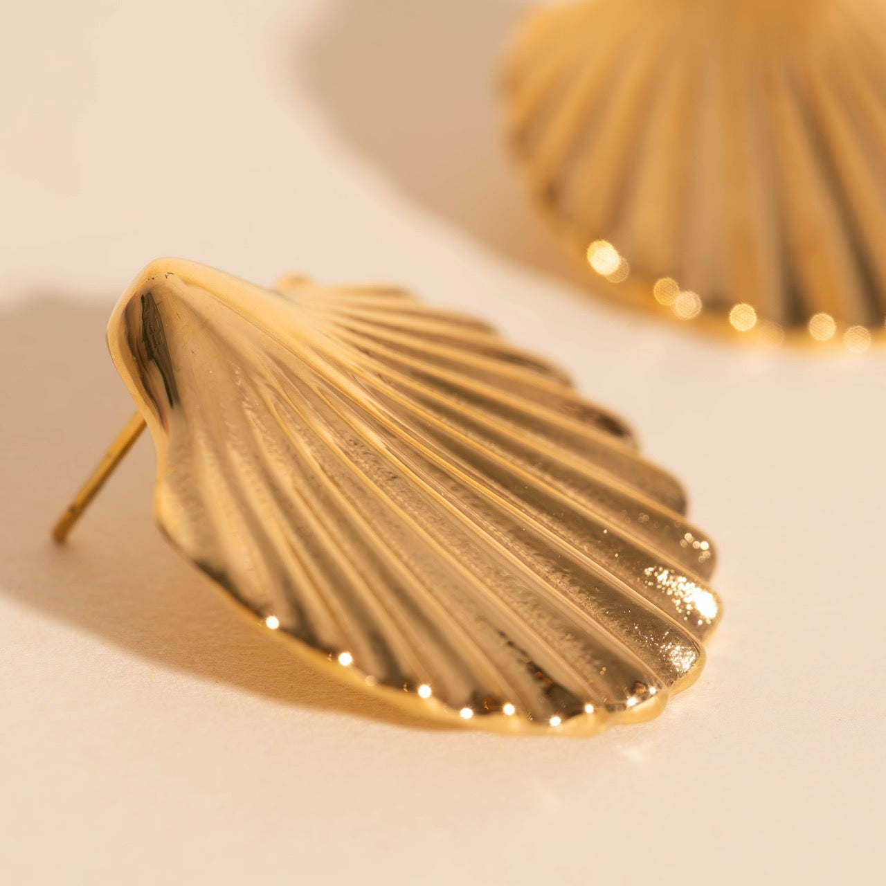 Jumbo Seashell Stud Earrings