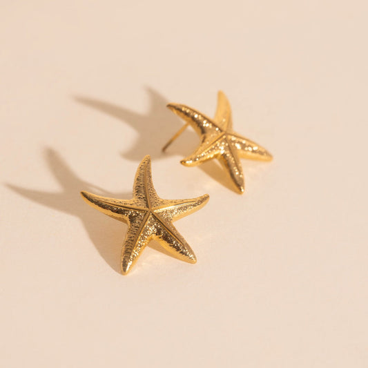Jumbo Starfish Stud Earrings