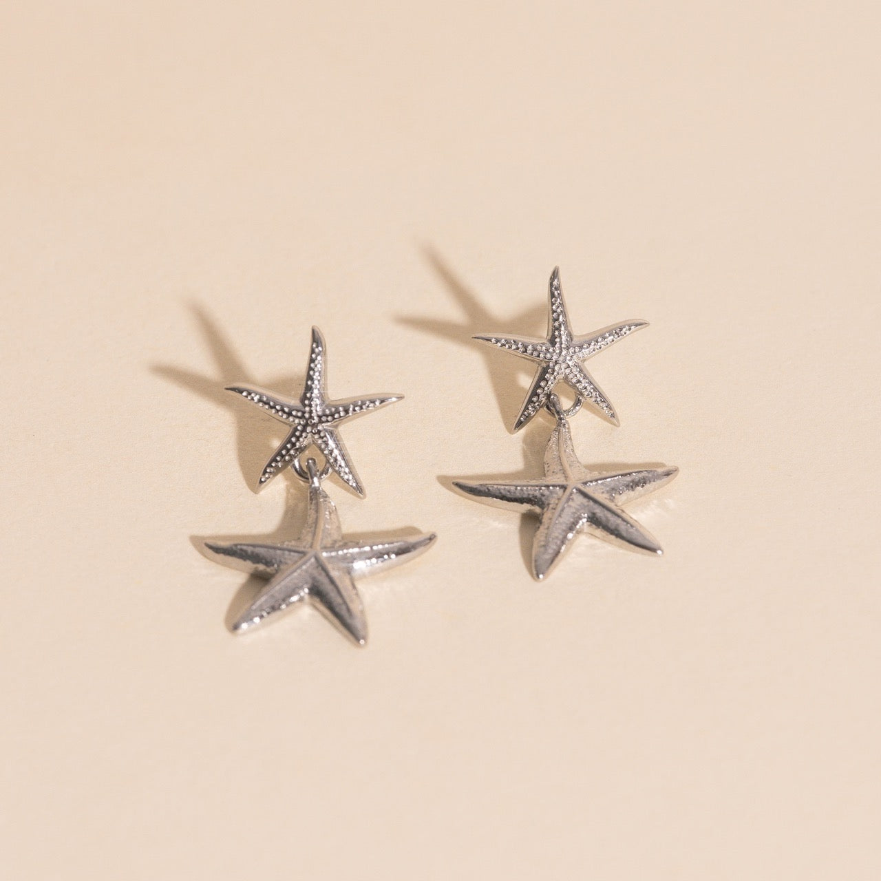 Starfish Dangle Stud Earrings