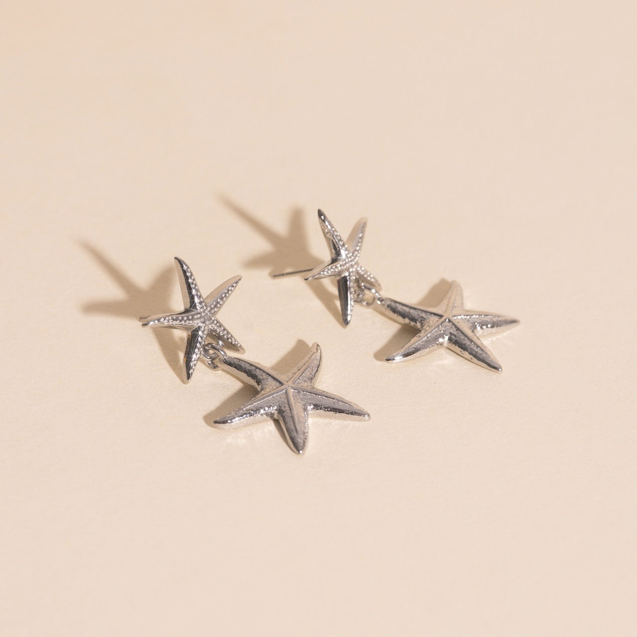 Starfish Dangle Stud Earrings