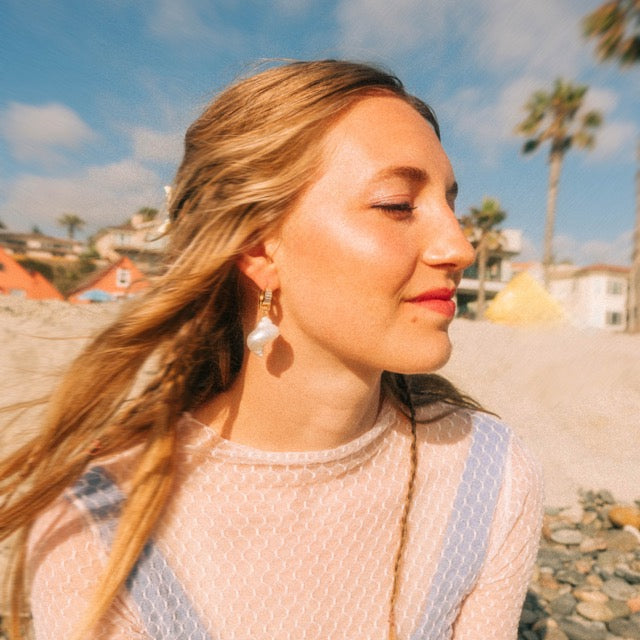 Jumbo Shell Super Chunky Huggie Hoop Charms