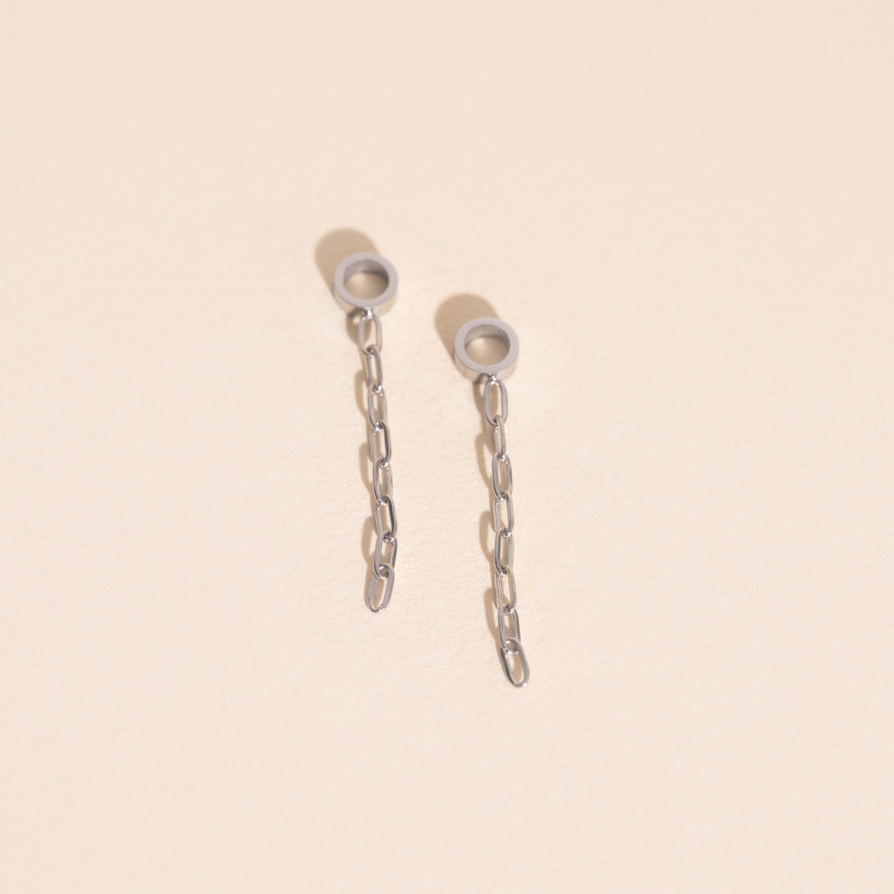 Chain Huggie Hoop Charms