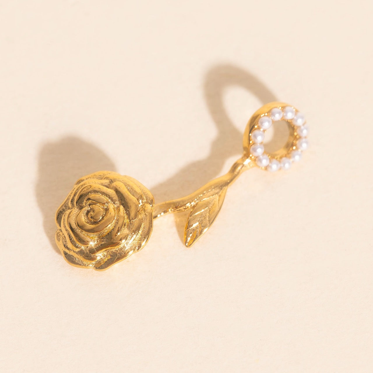 June Rose Birth Flower Necklace Charm