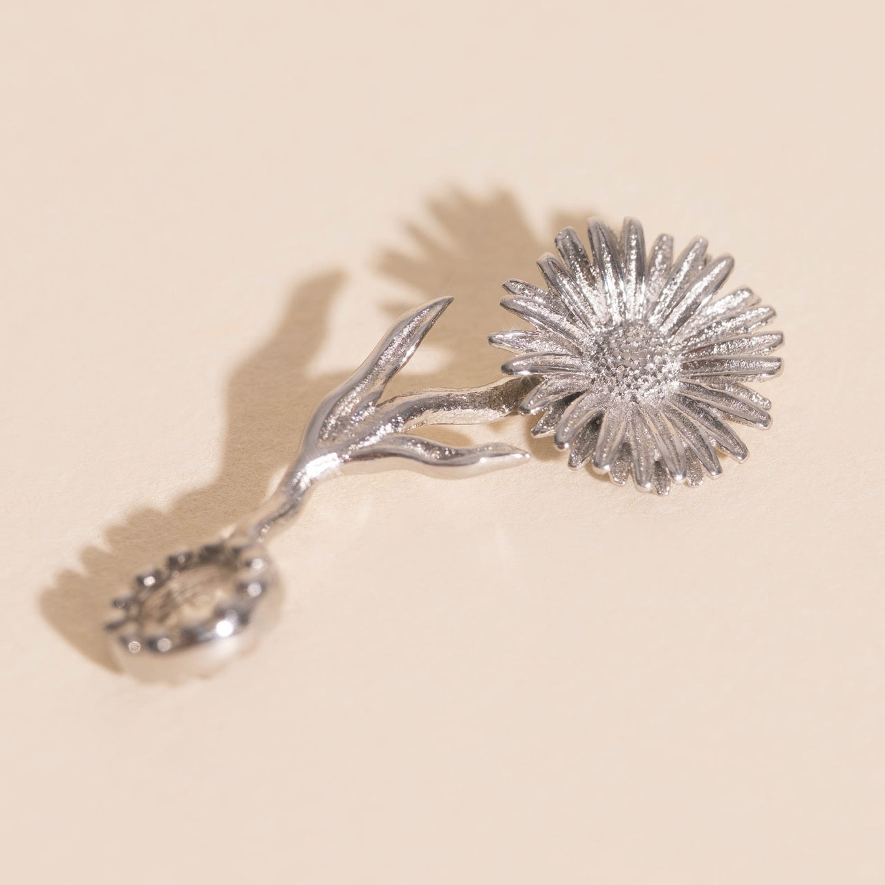 September Aster Birth Flower Necklace Charm