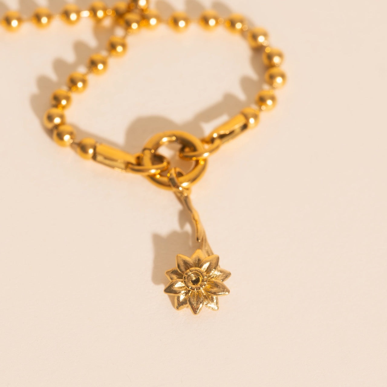 December Narcissus Birth Flower Necklace Charm