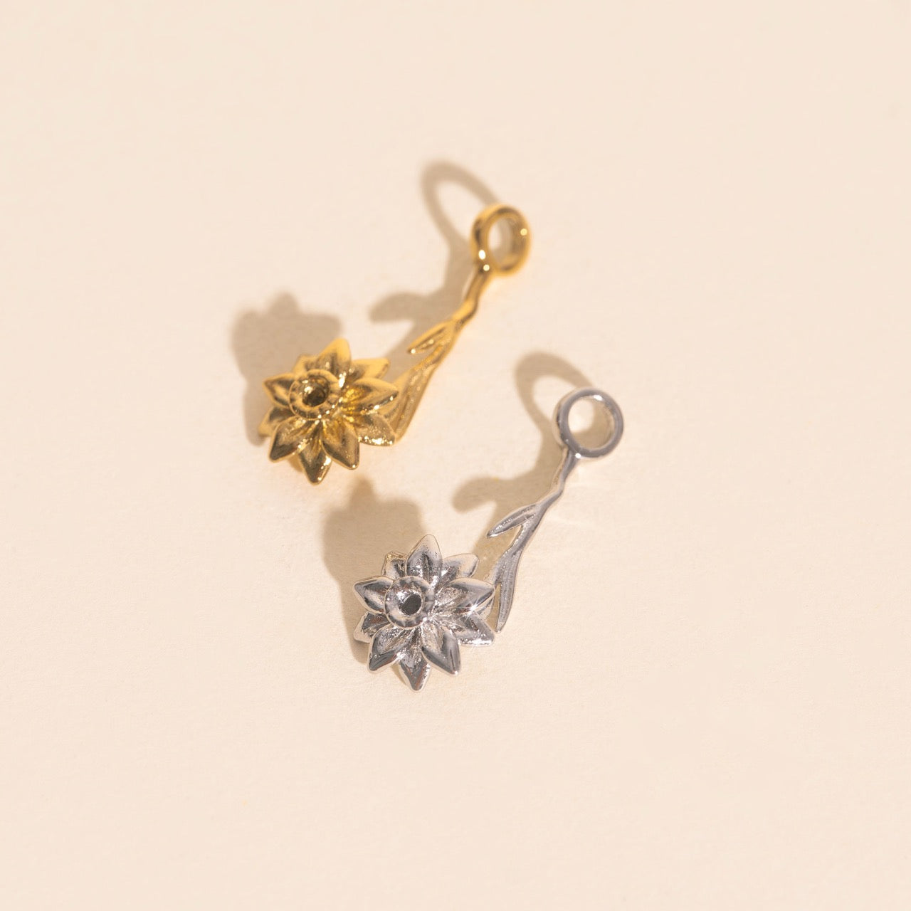 December Narcissus Birth Flower Necklace Charm