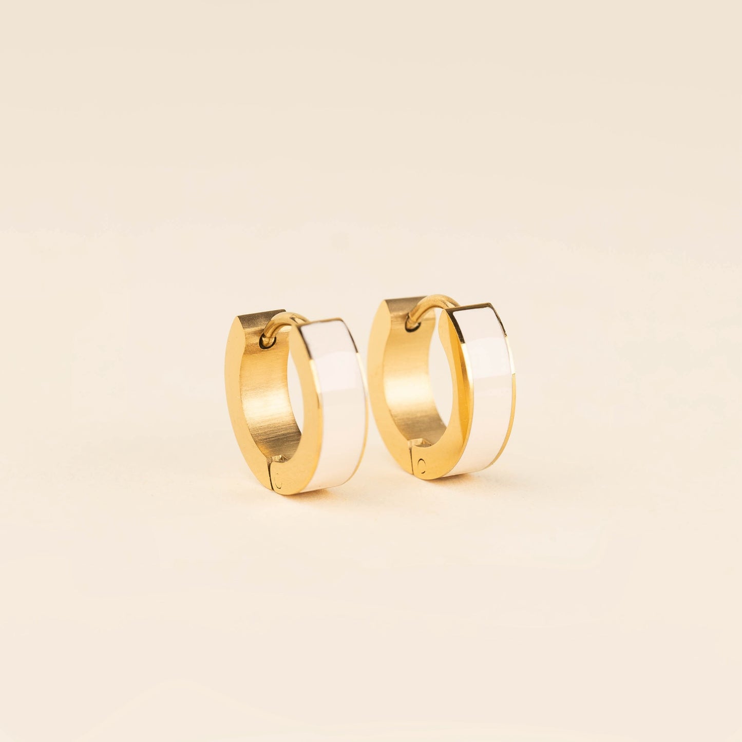 Color Chunky Huggie Hoop Earrings