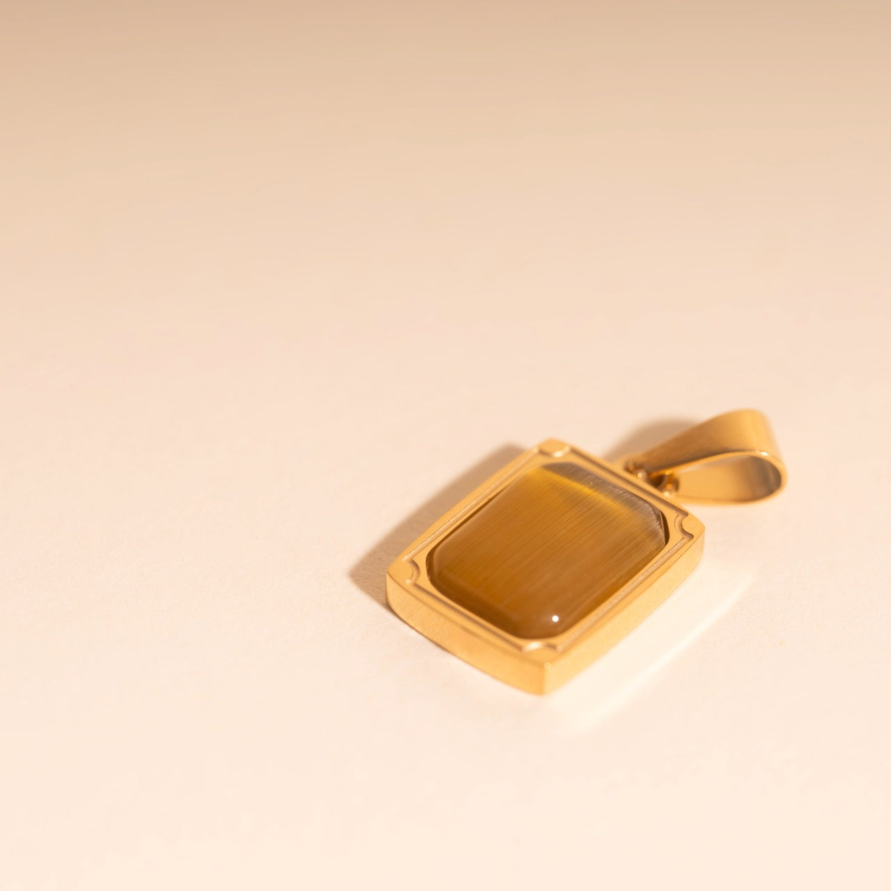 Golden Ember Necklace Charm