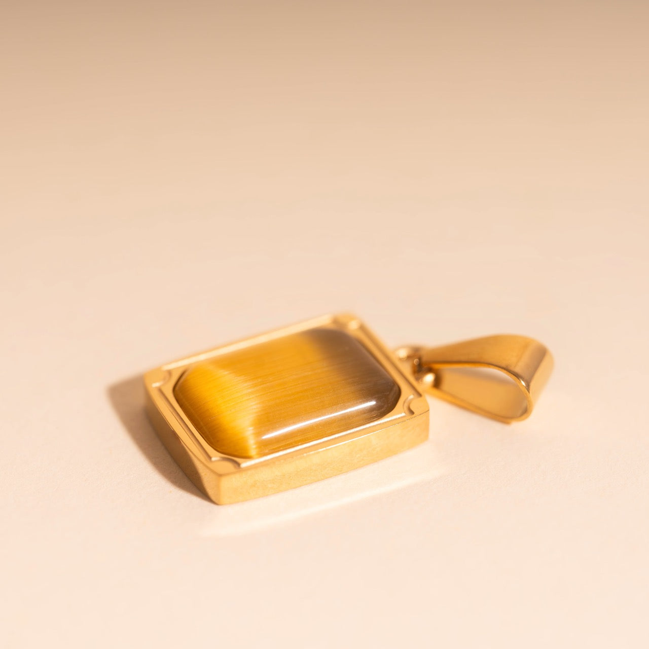 Golden Ember Necklace Charm