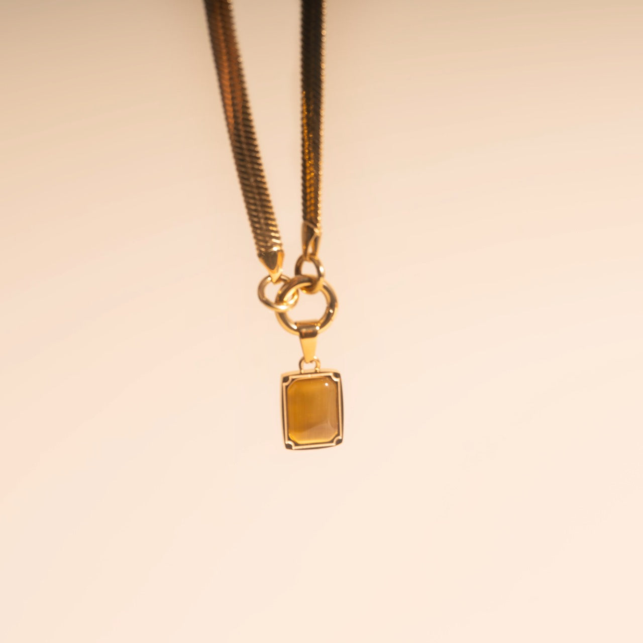 Golden Ember Necklace Charm