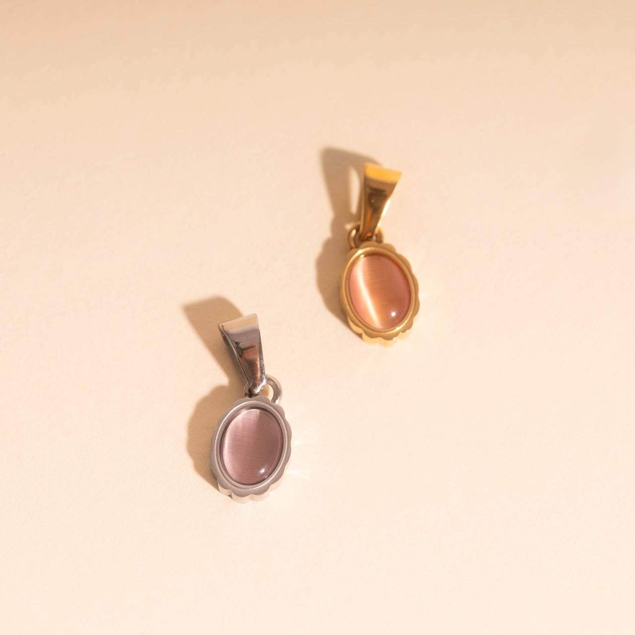 Haze Oval Necklace Charm