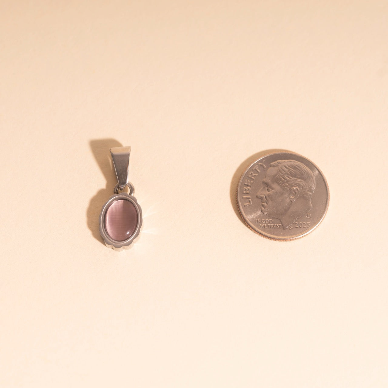 Haze Oval Necklace Charm