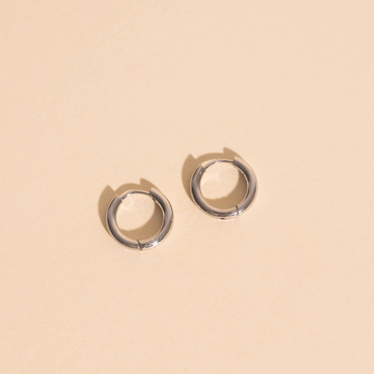 Mini Rounded Huggie Hoop Earrings