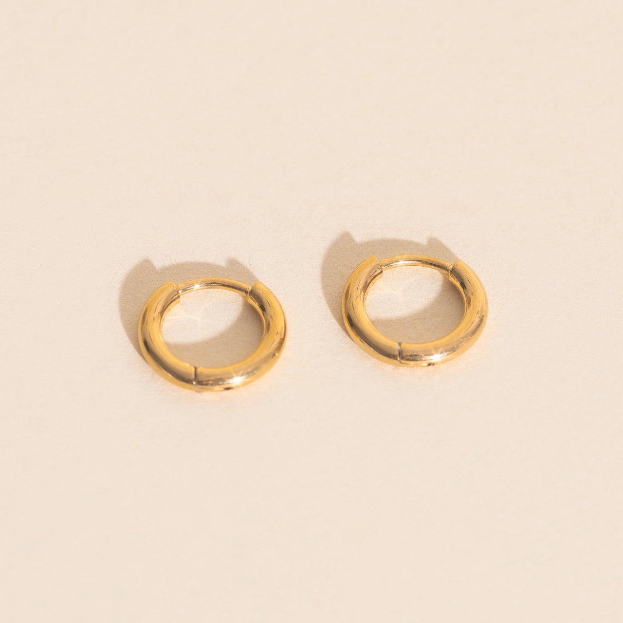 Titanium Mini Rounded Huggie Hoop Earrings - FeatherTUFF™