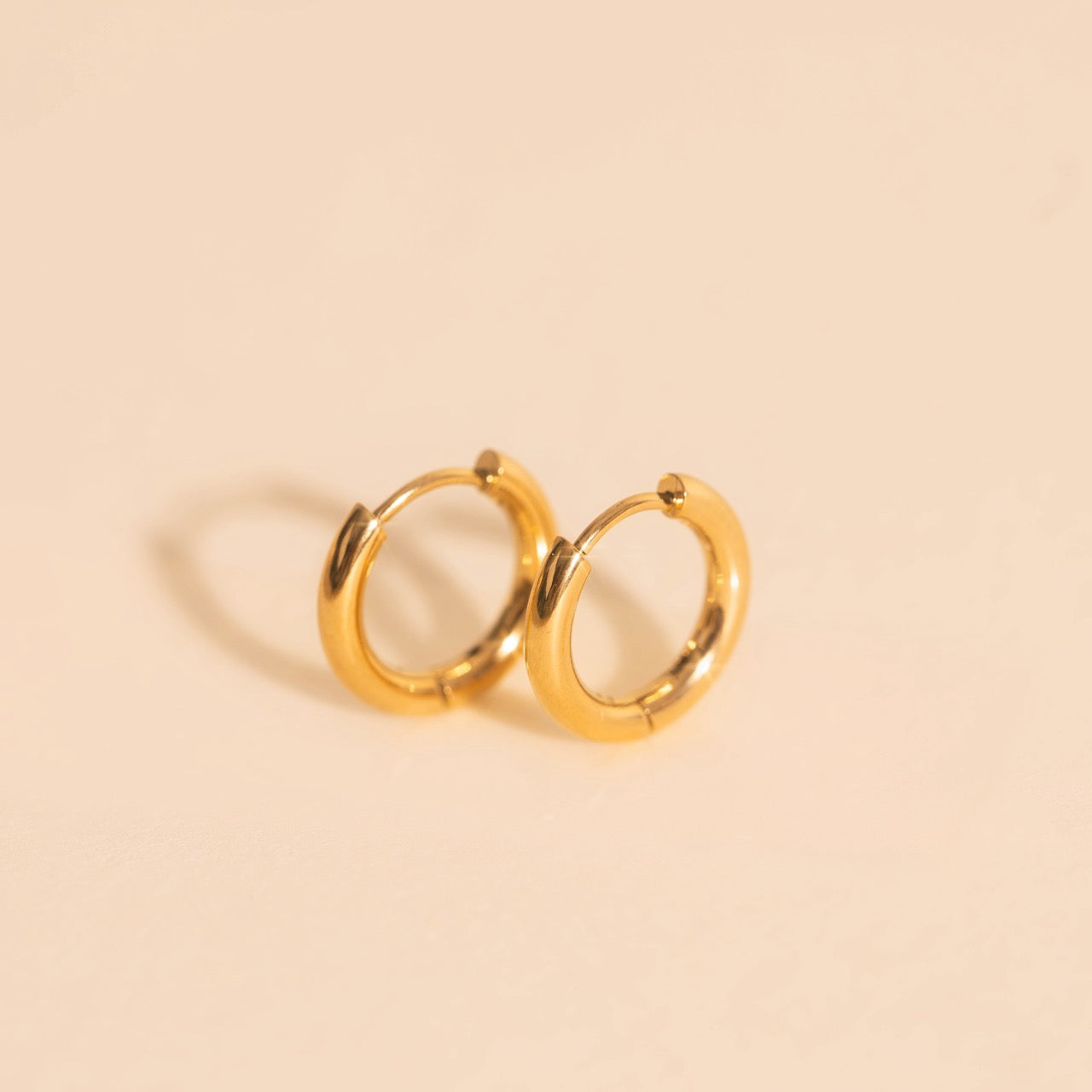 Titanium Mini Rounded Huggie Hoop Earrings - FeatherTUFF™