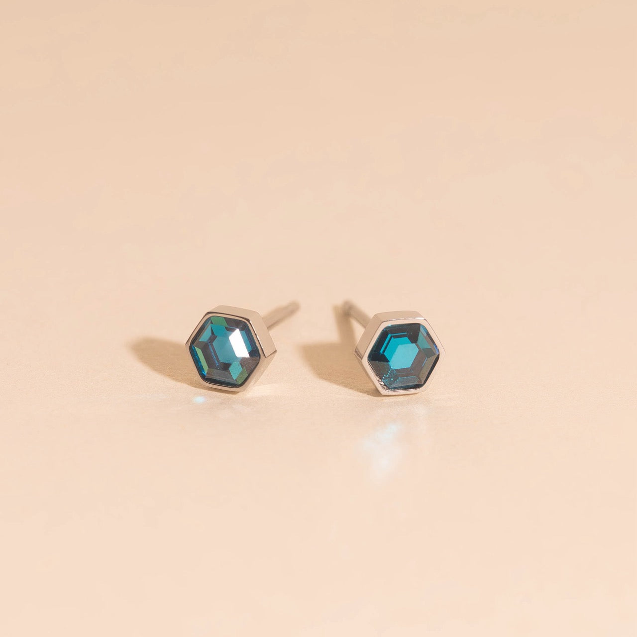 March Birthstone Stud Earrings