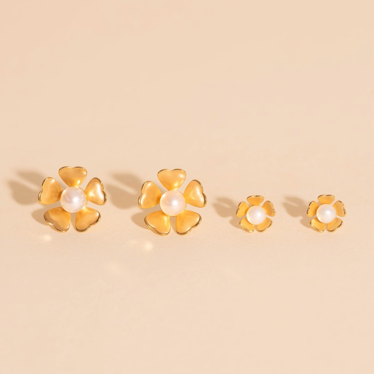 Pearl Flower Studs