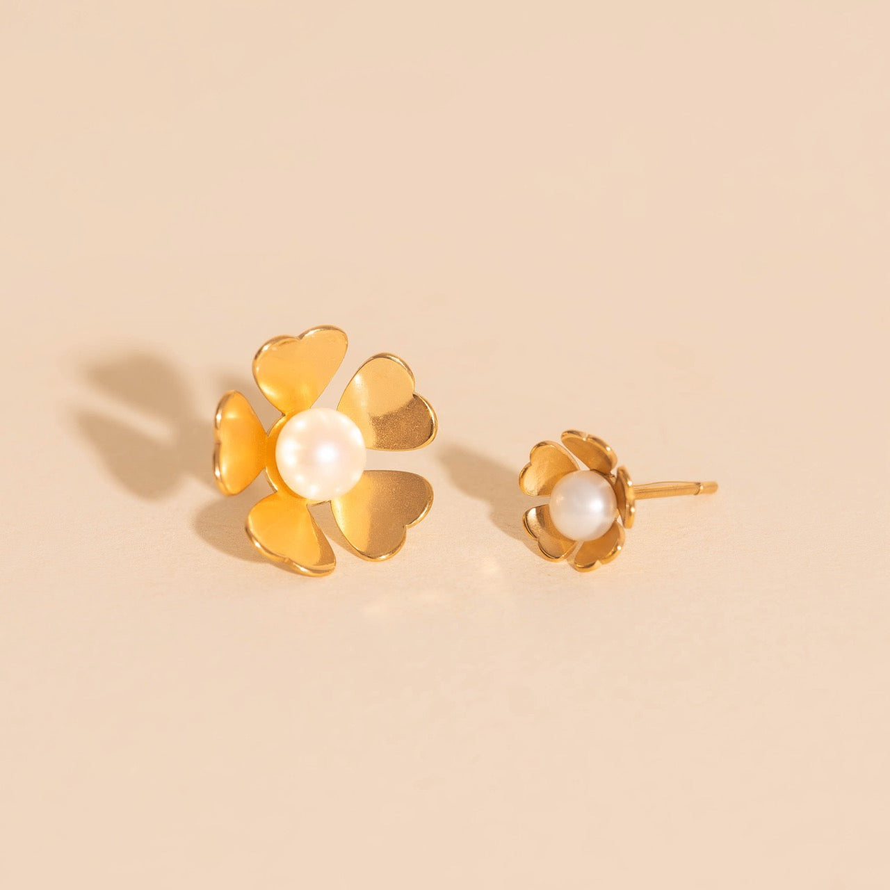 Pearl Flower Studs