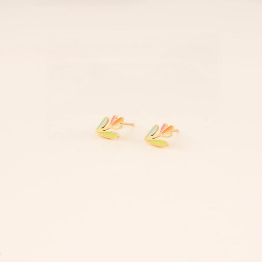 Tulip Flower Stud Earrings