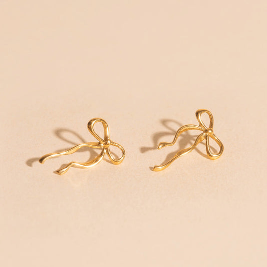 Dainty Bow Stud Earrings