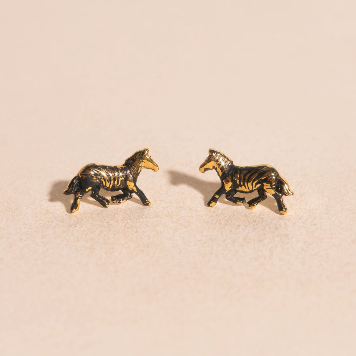 Zebra Mini Stud Earrings