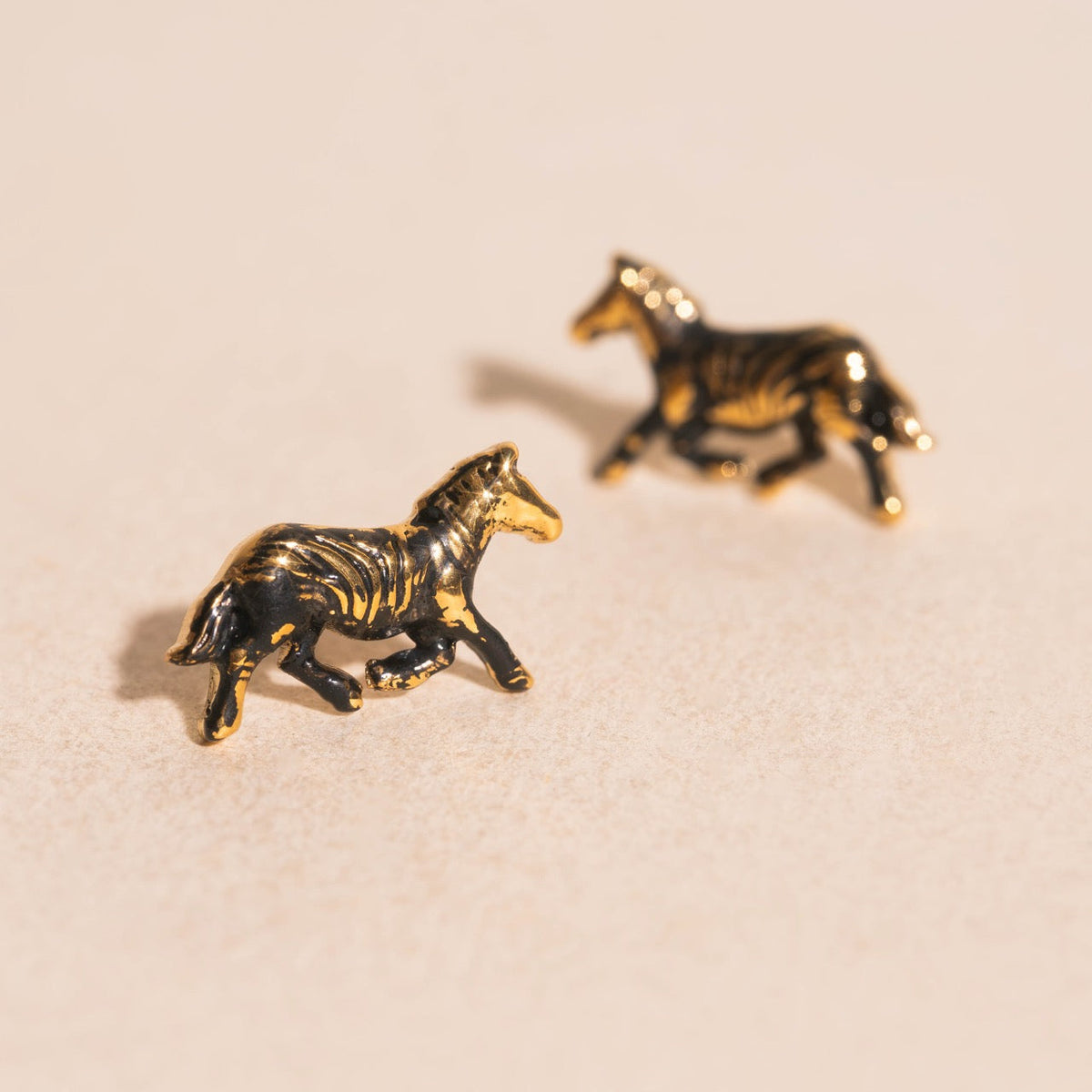 Zebra Mini Stud Earrings