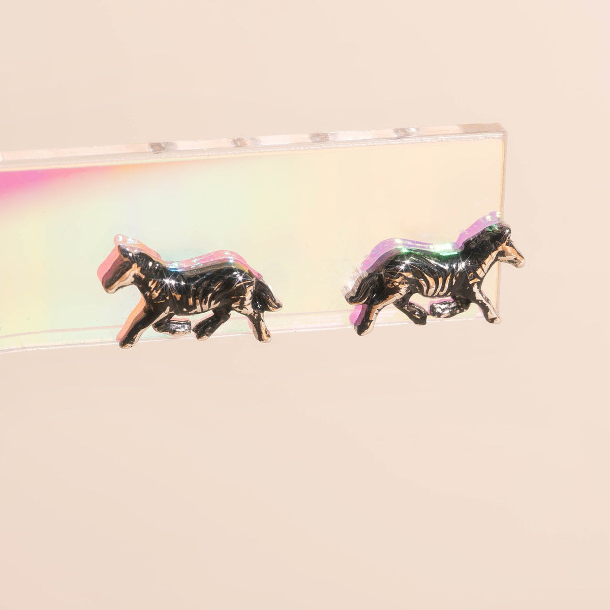 Zebra Mini Stud Earrings