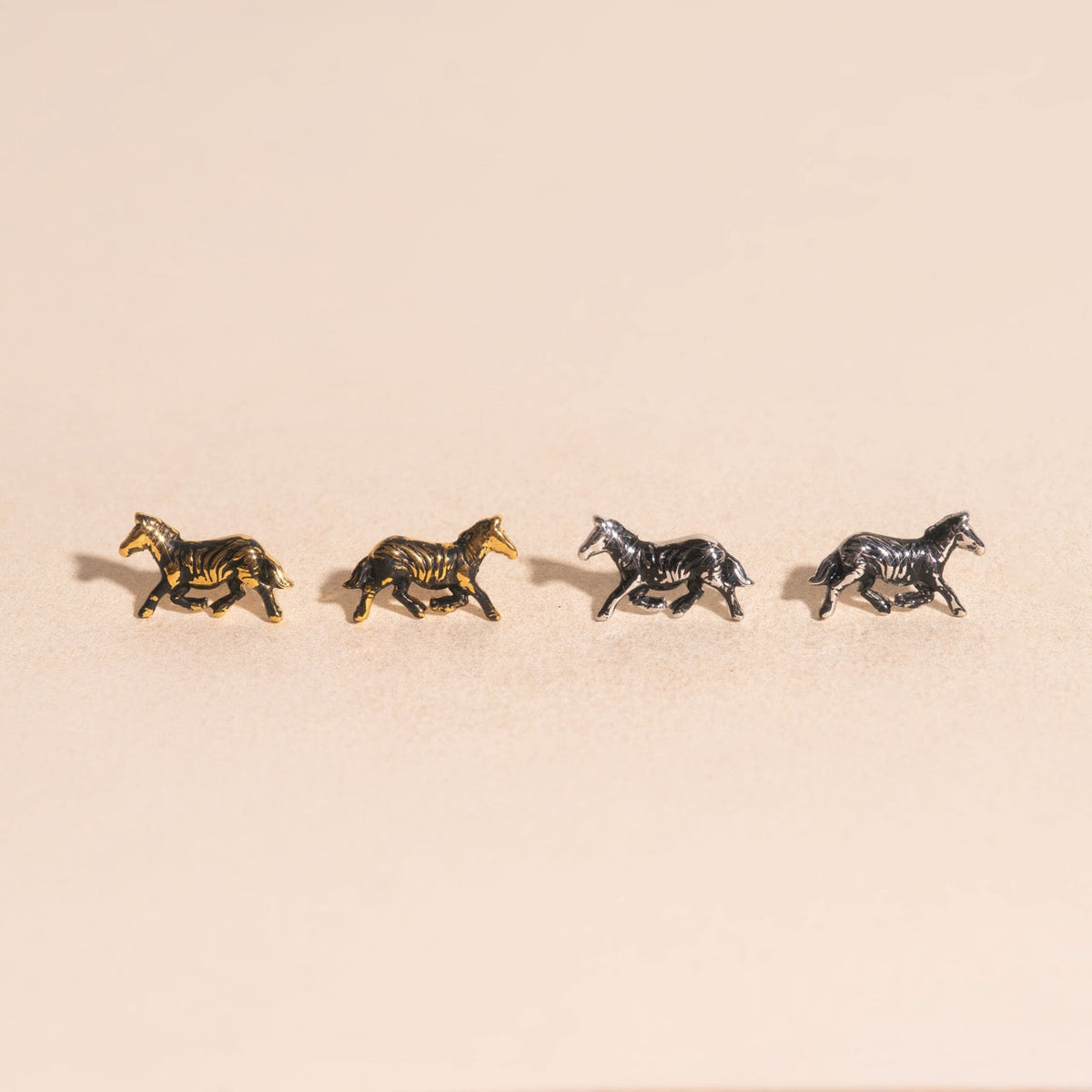 Zebra Mini Stud Earrings