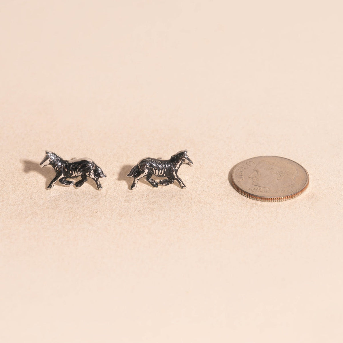 Zebra Mini Stud Earrings